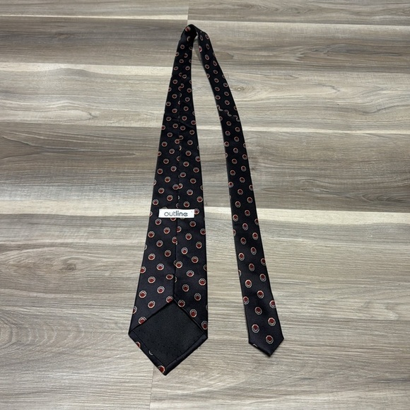 Outline 100% Silk tie - Picture 5 of 7